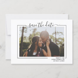 Festividades Guardar O Cartão De Casamento De Fotografia Da Tip