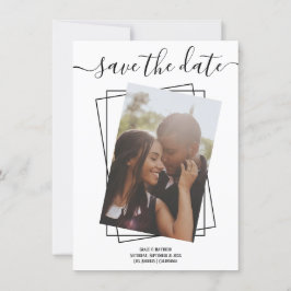 Festividades Guardar O Cartão De Casamento De Fotografia Da Tip