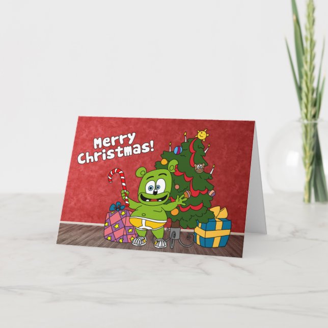 Festividades Gummibär - Feliz Cartão de Natal (Frente)