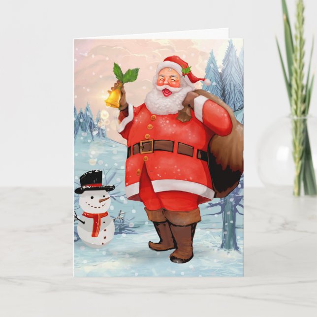 Festividades Ha Ha Feliz Cartão de Natal (Frente)