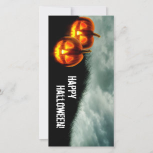Festividades Halloween Pumpkins - Cartão de Saudação Assustador