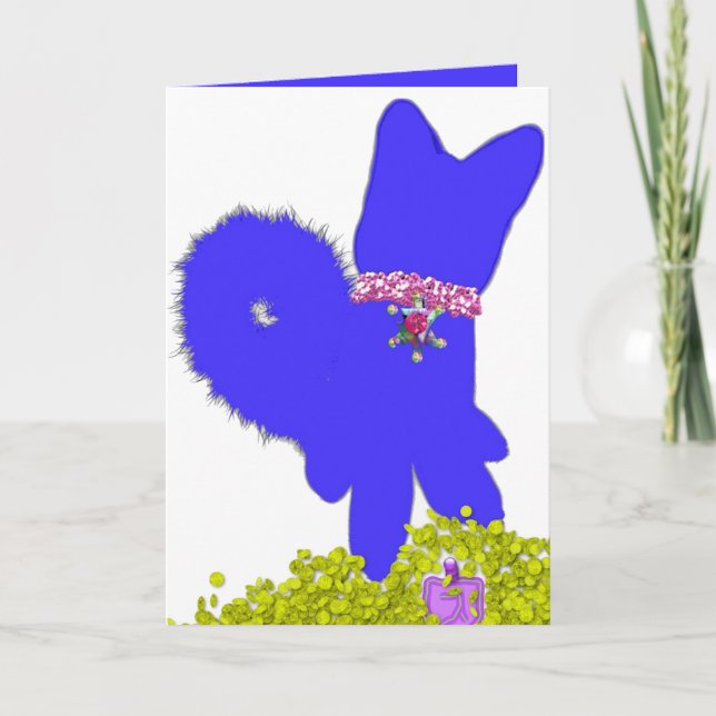 Festividades Hanukkah dreidel gelt e cartão azul de férias para (Frente)