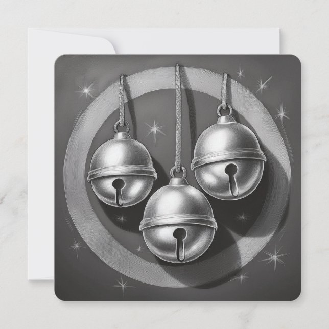 Festividades Hark, como os Bells: Um Cartão de Natal Minimalist (Frente)