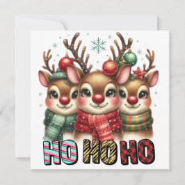 Festividades Ho Ho Ho Cartão de Natal