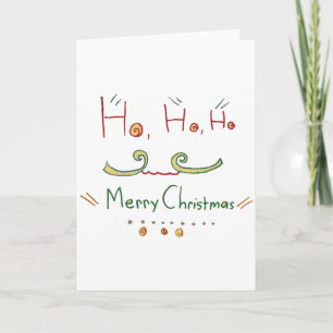 Festividades HO HO HO - Feliz Cartão de Natal