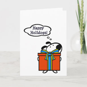 Festividades Holidogs feliz - cartão de cumprimentos bonito da