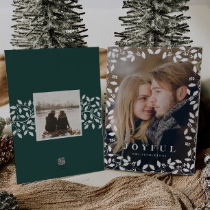 Festividades Holly Frame   Cartão com fotos de férias