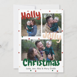 Festividades Holly Jolly Bolinhas de Natal Cartão de Natal