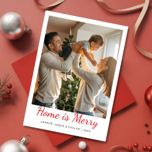 Festividades Home Is Feliz Family Cartão de Natal