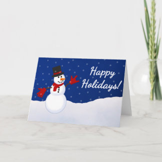 Festividades Homem de Neve com quem te amo... Cartão de Natal e