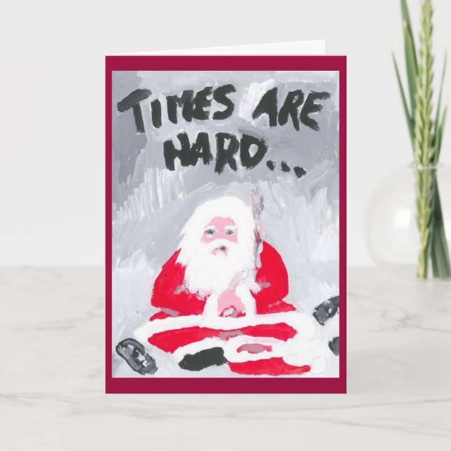 Festividades HORAS DE DURO (2) Cartão de Natal (Frente)