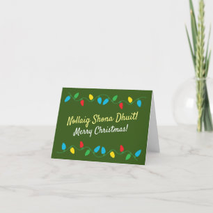 Festividades Idioma Irlandês — Cartão de Natal Irlanda