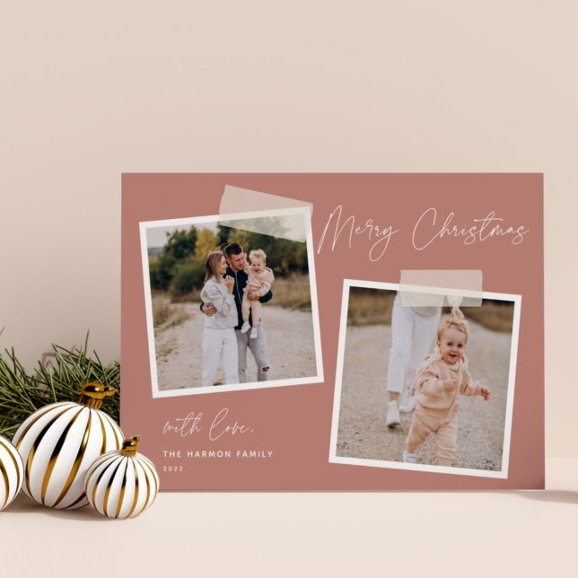 Festividades Instantâneo | Feliz Natal Cartão de Férias Dois (Criador carregado)