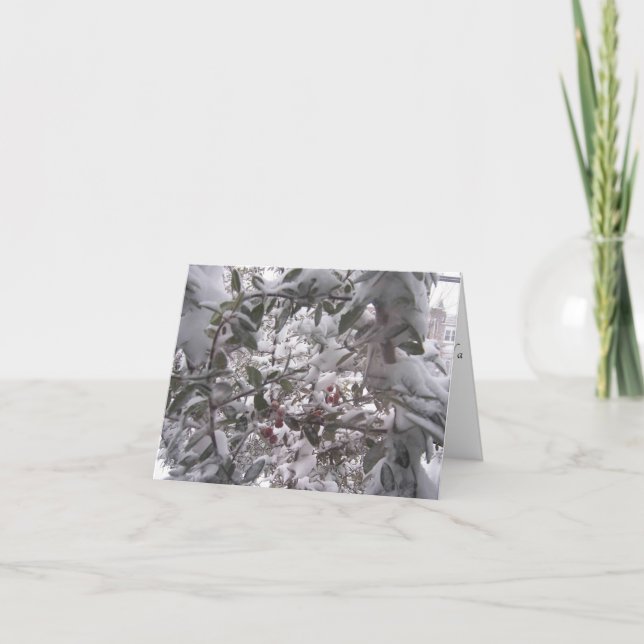 Festividades Inverno Quente Desperta Cartão de Natal (Frente)