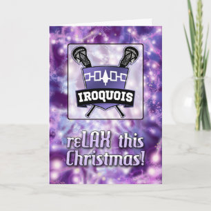 Festividades Iroquois Nation Lacrosse - Cartão de Natal