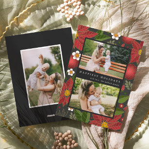 Festividades Jardim de inverno   Cartão com fotos de férias
