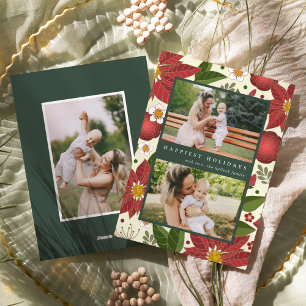 Festividades Jardim de inverno   Cartão com fotos de férias