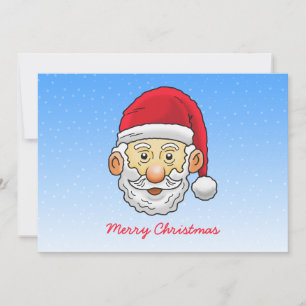 Festividades Jingle Bells com Papai Noel Cartão de Férias Plano