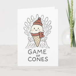 Festividades Jogo de Cones - Cartão de Natal Engraçado