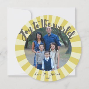 Festividades Joy Amarelo do Cartão de Natal Dourado