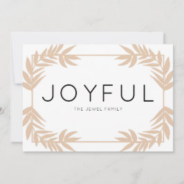 Festividades Joyful deixa cartão de feriado de papel