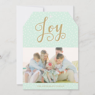 Festividades Joyous Cartão com fotos de férias