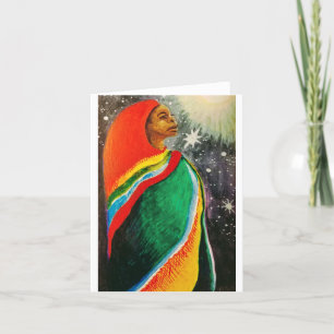 Festividades Kwanzaa "Calor"/ Cartão de férias de inverno