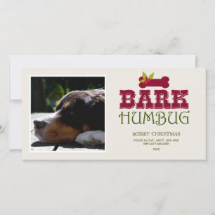Festividades latido HUMBUG 2016   Cartão com fotos de férias