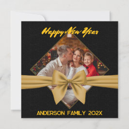 Festividades Legenda da família personalizada Novo cartão de an