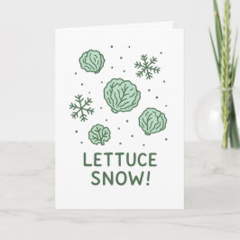 Festividades Lettuce Snow - Cartão de Natal Engraçado