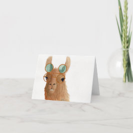 Festividades Lhamas em Shades: Cartão Saudável de Setembro 4"x5