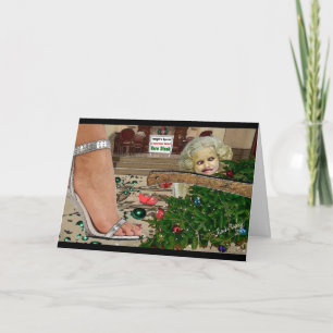 Festividades Limpe Esta Mess!! Cartão de Natal