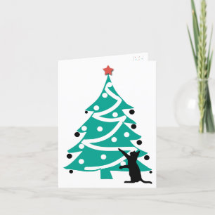 Festividades "Little Drummer Boy" Cartão de Natal de Gato