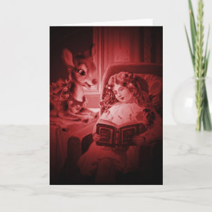 Festividades Livro Rudolph Cartão de Natal Leve