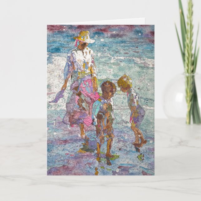 Festividades Luz de Reunião © – Cartão de Arte do Dia das Mães (Frente)