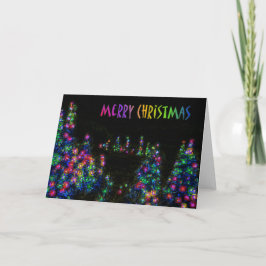 Festividades Luzes de Natal da Árvore de Natal Cartão