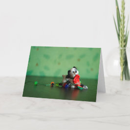 Festividades Luzes, Parada, Ação! Cartão de Natal