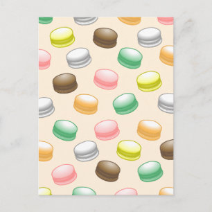 Festividades Macarons Aniversário de 16 anos Cartão postal