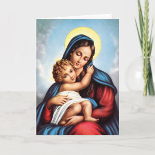 Festividades Madonna e cartão de criança