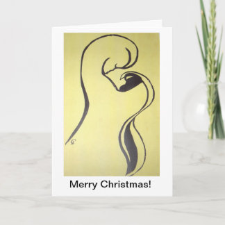 Festividades Madonna e cartão de Natal da criança