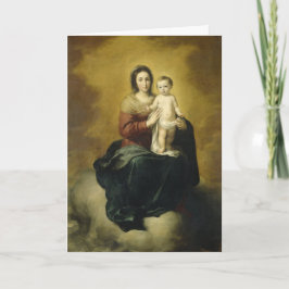Festividades Madonna e Criança, Cartão de Natal de Bela Arte