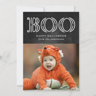 Festividades Magical Boo Cartão com fotos de Halloween