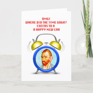 Festividades Maneira ao cartão de ano novo de Gogh