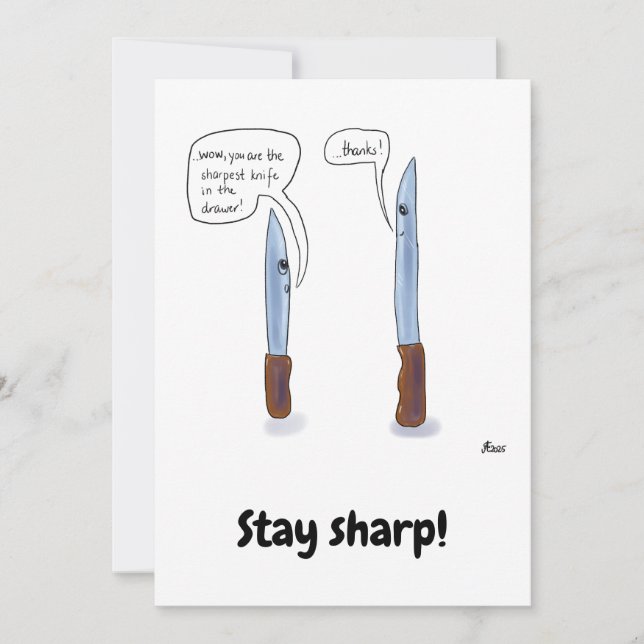 Festividades Mantenha o cartão de saudação afiado (Frente)