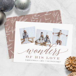 Festividades Maravilhas de Seu Amor | Cartão de Colagem de Foto