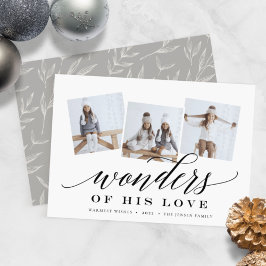 Festividades Maravilhas de Seu Amor | Cartão de Colagem de Foto