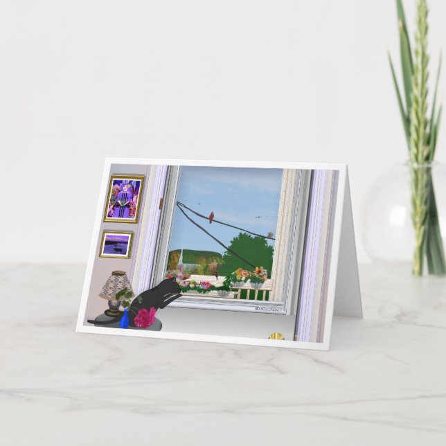 Festividades Marley olha o cartão criativo de design de LeeMari (Frente)