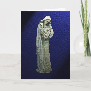 Festividades Mary e o Cartão de Natal para Criança Cristo