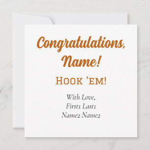 Festividades Mas Longhorns Gancham! Etiqueta de Cartão Presente