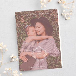 Festividades Melhor Cartão de Férias Dobrado Sentimental Da Mãe